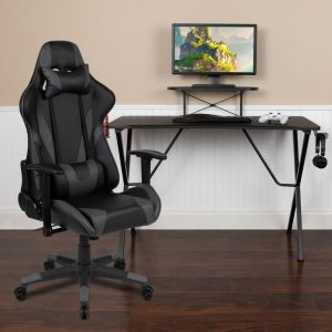 Grey gaming chair