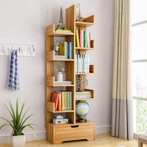 Vertical 8-tier customized bookshelf