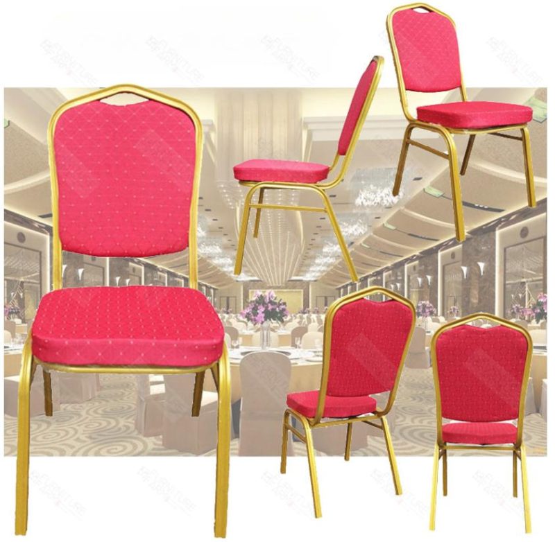 Stackable red banquet chair - Image 3