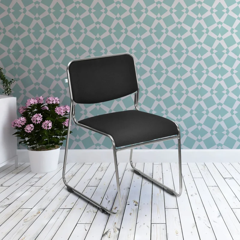 chrome office visitor seat(stackable) - Image 4