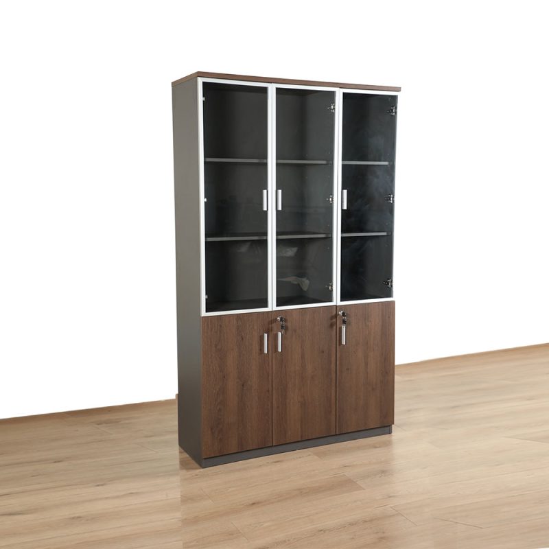 3-Door wooden office storage cabinet