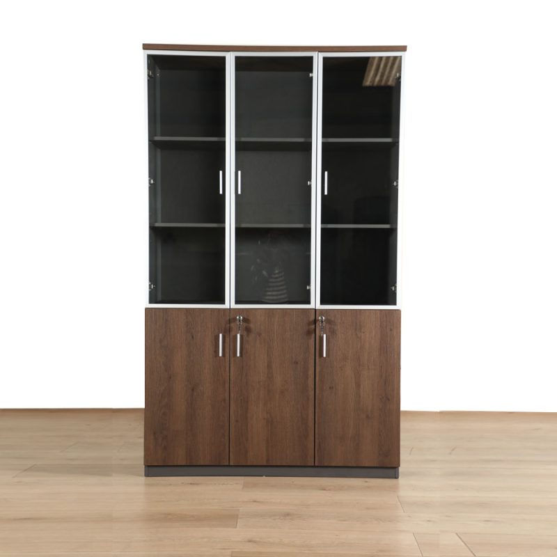 3-Door wooden office storage cabinet - Image 2