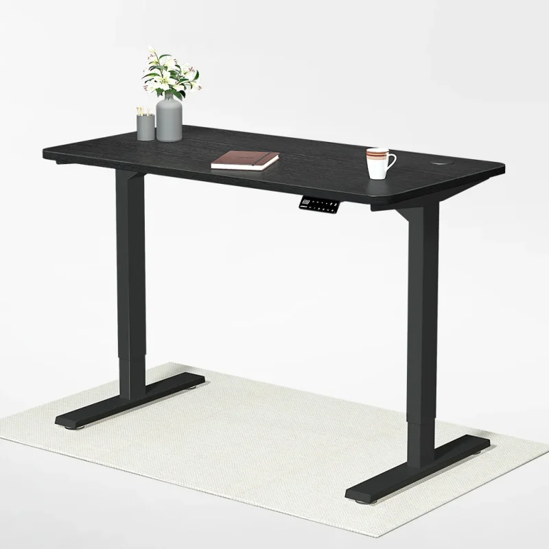 1.2m black electric desk - Image 5