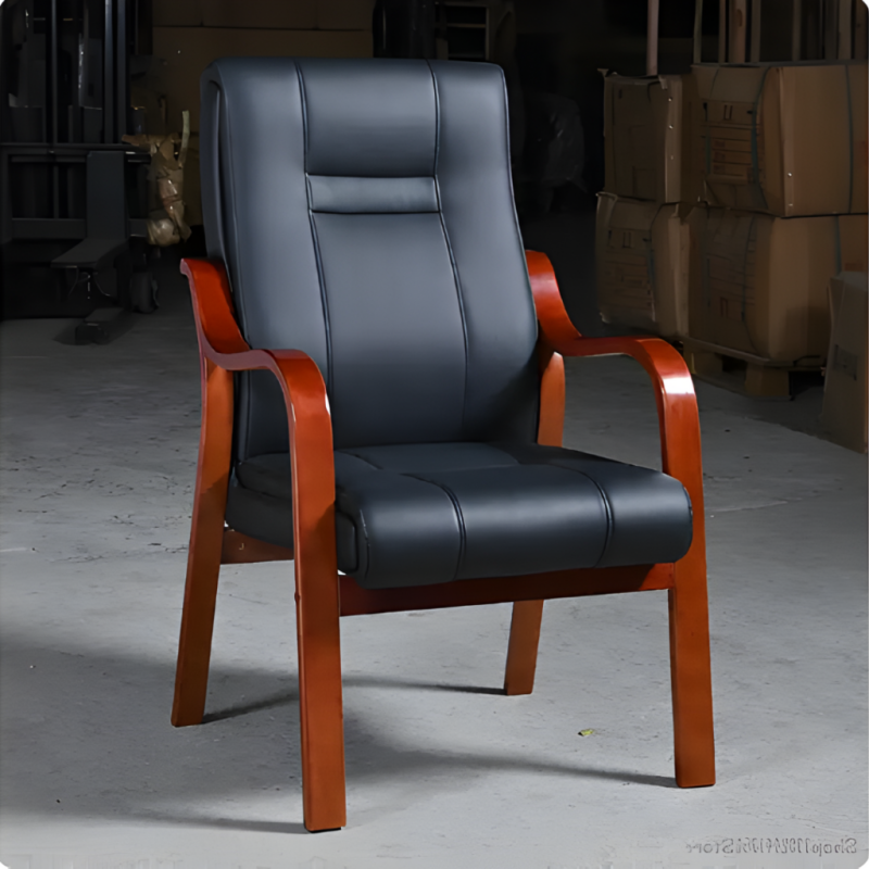 High back executive leather visitor chair