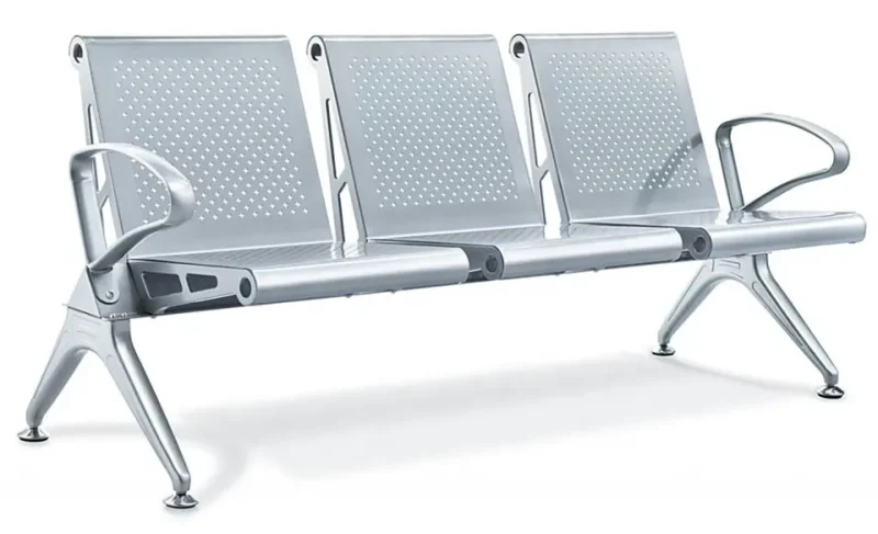 Airport 3-link haevy-duty waiting bench - Image 3