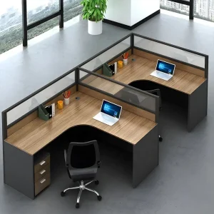 2-way modular curved workstation