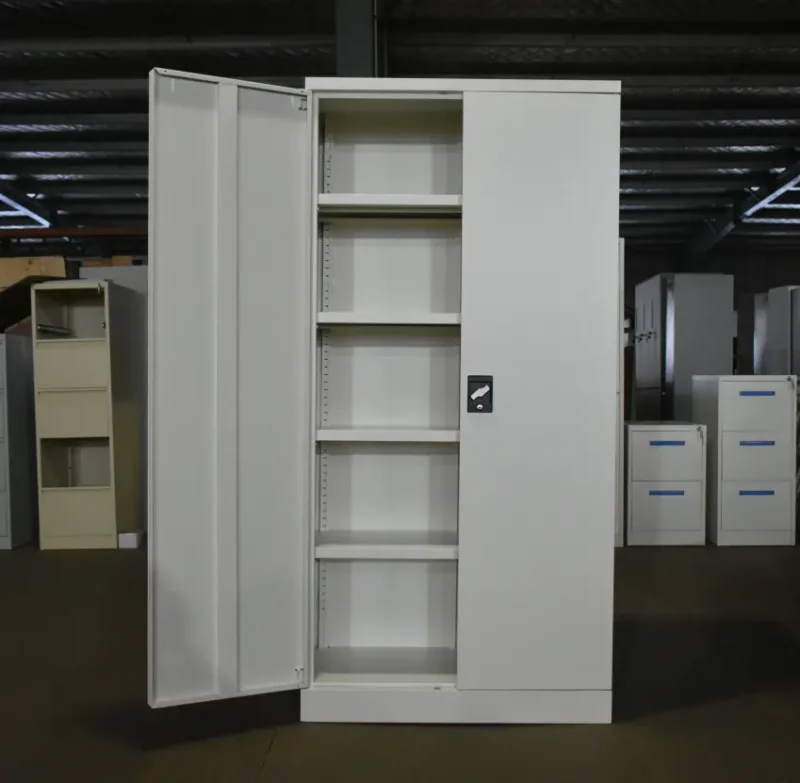Metallic storage office cabinet