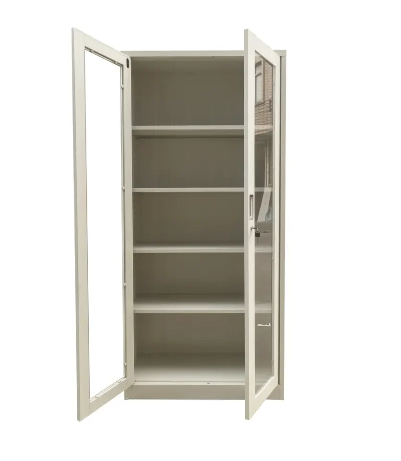 2-Door Full Glass Office Cabinet - Image 5