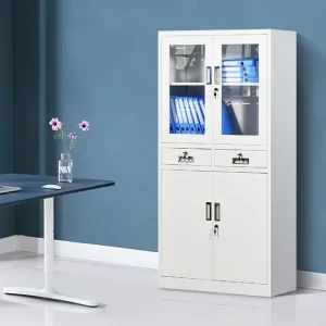 Office 2-Door Steel Cabinet Storage