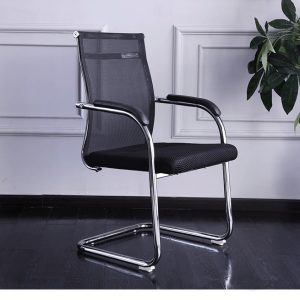 Mesh visitor's office chair -Black