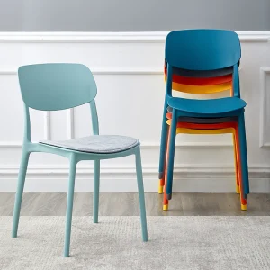 Modern retro stackable plastic chair