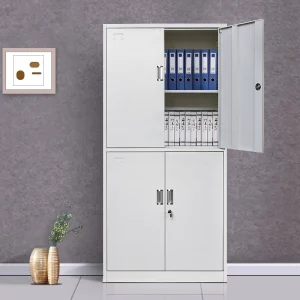 Steel lockable 4-door cabinet