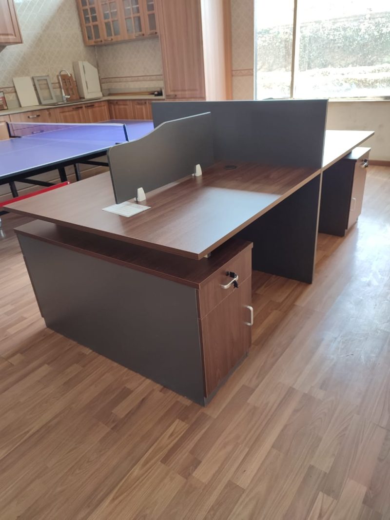 4 way wooden workstation