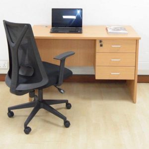1.0m office desk-cherry