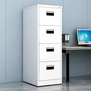 Steel lockable 4-drawer filing cabinet