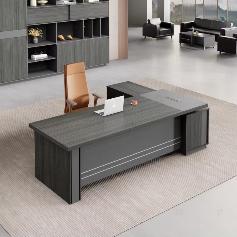 1.8m L-shaped executive office desk - Image 5