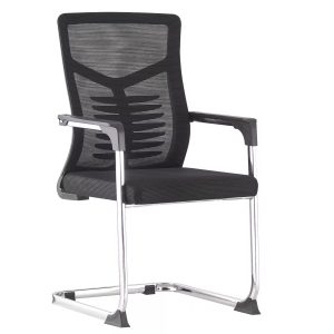 Ergonomic mesh office visitor seat