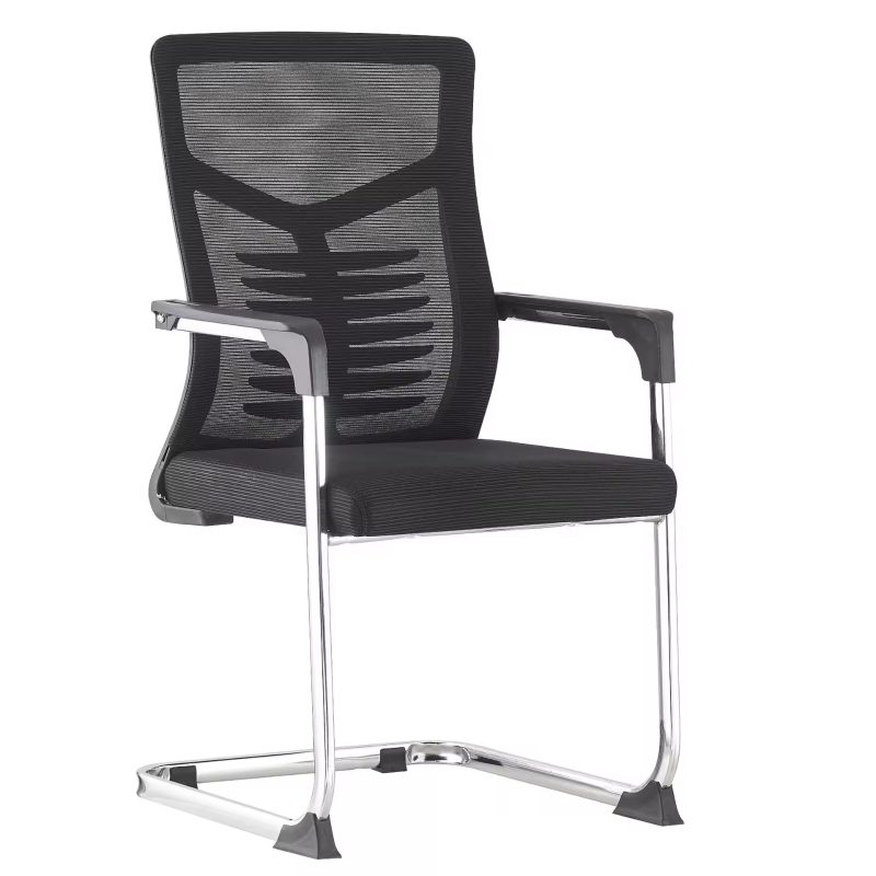 Ergonomic mesh office visitor seat