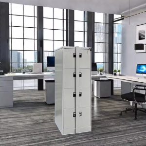 4-drawer filing cabinet with bar