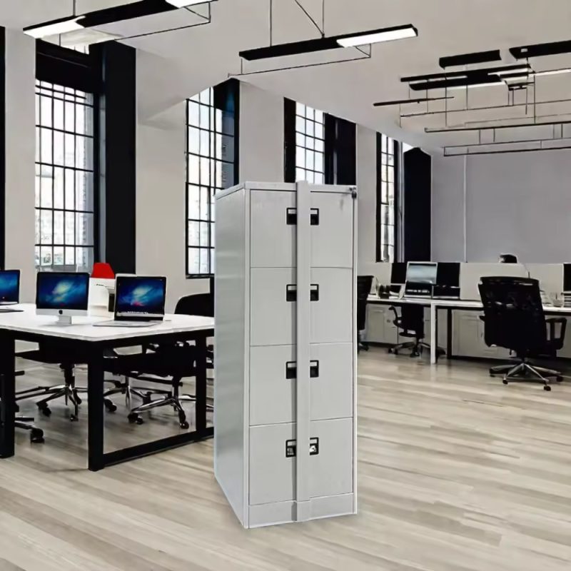 4-drawer filing cabinet with bar - Image 2