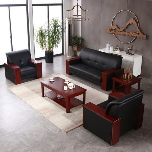 5 seater executive leather office sofa
