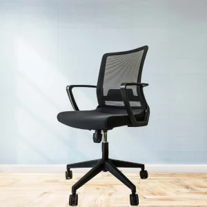 Medium-back mesh office seat