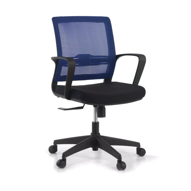 Blue ergonomic medium back seat - Image 3