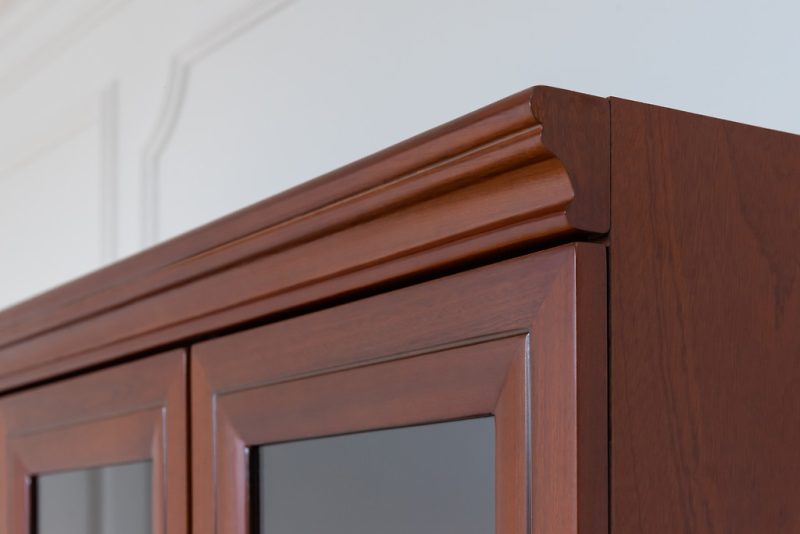 3-Door wooden storage & file cabinet - Image 5