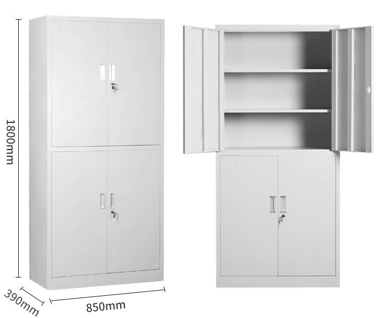 4-door metallic office filing cabinet - Image 4