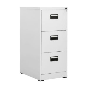 Metal 3-drawer office filing cabinet