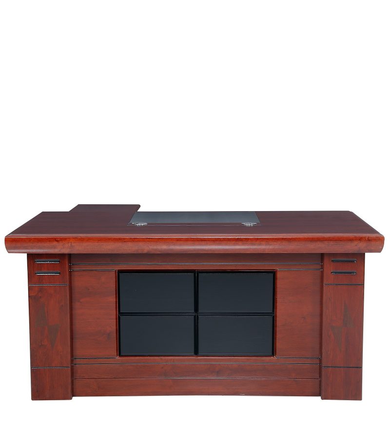 1.6m L-shaped desk with drawers - Image 2