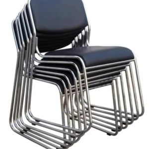 Chrome office waiting seats