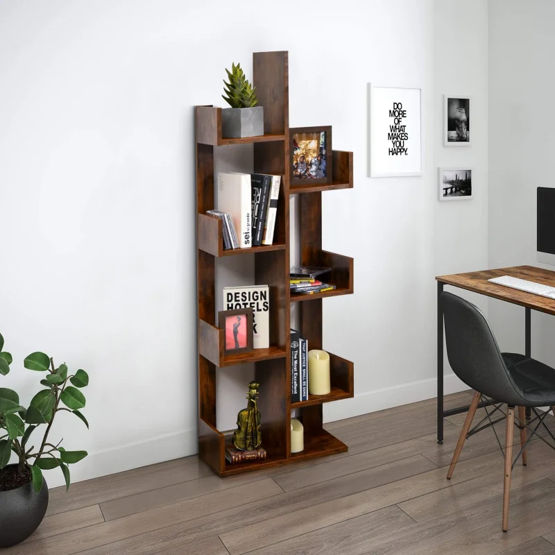 8-tier wooden bookshelf - Image 3