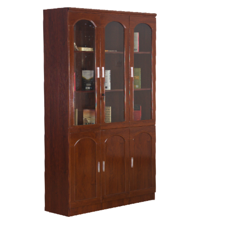 3-Door wooden storage & file cabinet - Image 2