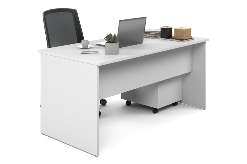 1.4m office table with movable drawers - Image 6
