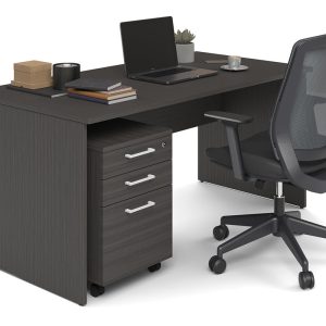 1.2m office desk with movable drawers