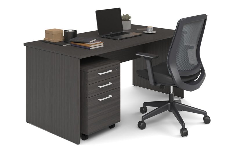 1.2m office desk with movable drawers
