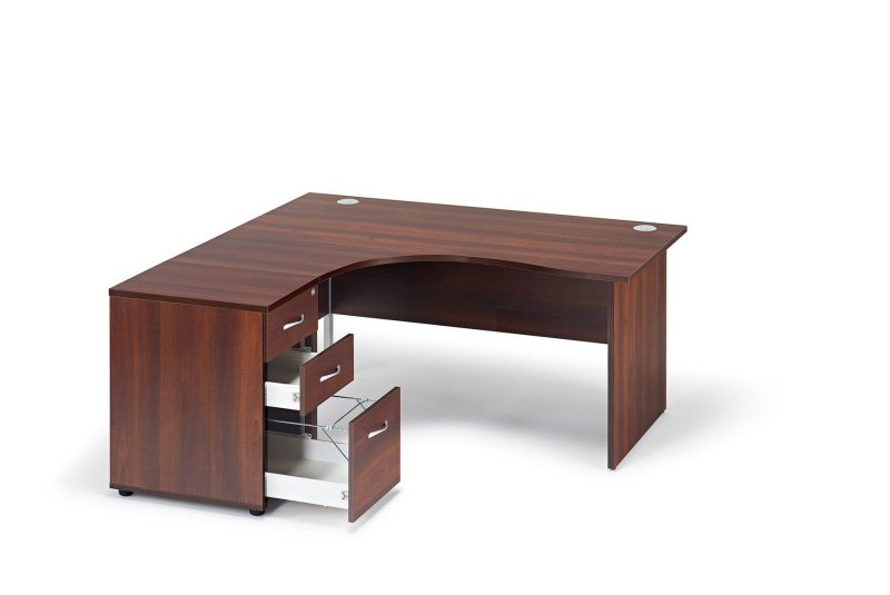 1200mm curved office desk - Image 2