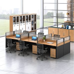 6 seater office working station